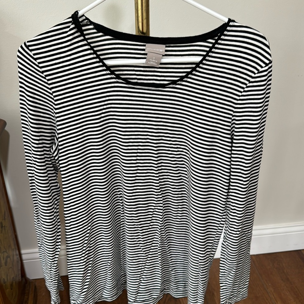 Chicos sz 1 striped tee